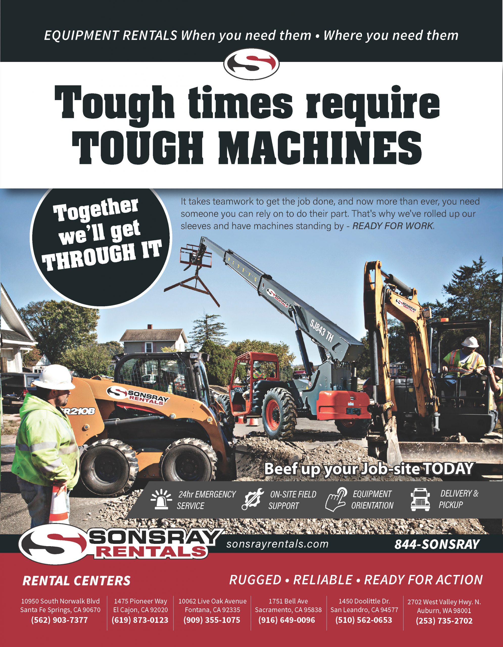 Rent Heavy Equipment Sonsray Rentals